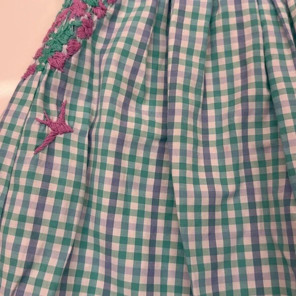 Mi Golondrina Pink and Green Sleeveless Sundress - Picture 3 of 5